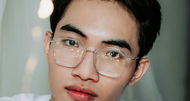 guy wearing glasses