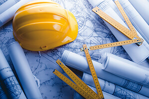 hardhat and plans