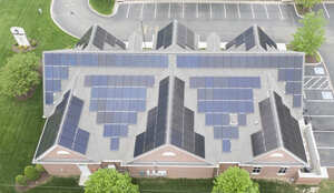 roof with solar panels